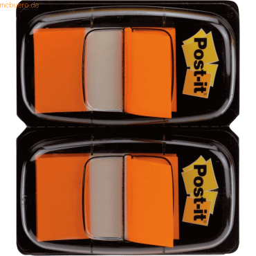 Post-it Haftstreifen Index Standard, 50 Blatt, 25,4 x 43,2 mm, orange, von Post-It