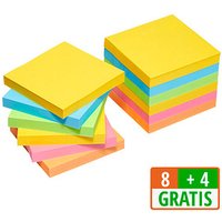 8 + 4 GRATIS: Post-it® Carnival Haftnotizen extrastark farbsortiert 8 Blöcke + GRATIS 4 Blöcke von Post-it®