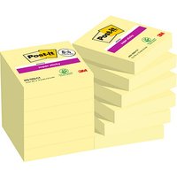 8 + 4 GRATIS: Post-it® Super Sticky Notes Haftnotizen extrastark gelb, 8 Blöcke + GRATIS 4 Blöcke von Post-it®