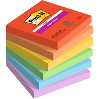 Post-it® Playful Haftnotizen extrastark farbsortiert, 6 Blöcke von Post-it®