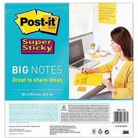 Post-it® Super Sticky Big Notes Jumbo-Haftnotizen extrastark BN11-EU gelb, 1 Block von Post-it®