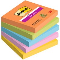 Post-it® Boost Haftnotizen extrastark farbsortiert, 5 Blöcke von Post-it®