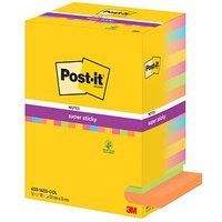 Post-it® Super Sticky Notes Carnival Haftnotizen extrastark farbsortiert, 16 Blöcke von Post-it®