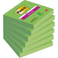 Post-it® Super Sticky Notes Haftnotizen extrastark 6546SA grün, 6 Blöcke von Post-it®