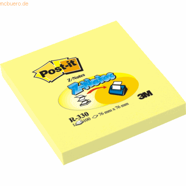 10 x Post-it Z-Notes Haftnotizen Z-Notes 76x76mm gelb von Post-it Z-Notes