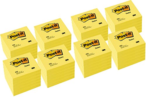 Post-It Haftnotizen Sparpack, 76x76mm, kanariengelb, 48 Blöcke zum Preis von 24 von Post-it