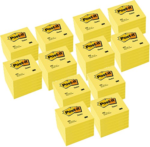 Post-It Haftnotizen Sparpack, 76x76mm, kanariengelb, 72 Blöcke zum Preis von 36 von Post-it