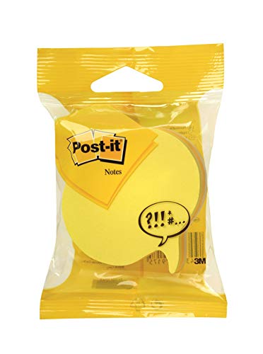 Post-it 2007SP Haftnotiz Würfel Stanzformen, 70 x 70 mm, Sprechblase, dreifarbig, 225 Blatt von Post-it