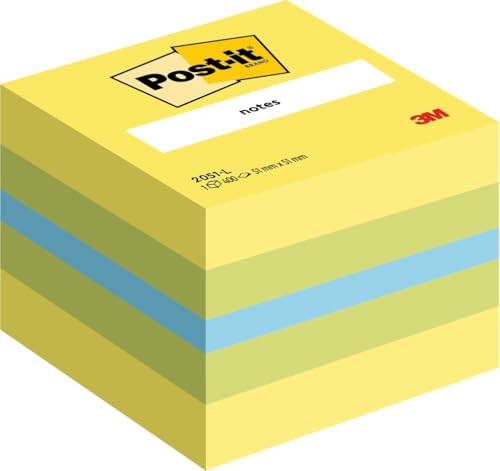 Post-it 2051-L Haftnotizwürfel Mini 51x51 mm, 400 Blatt, limone von Post-it