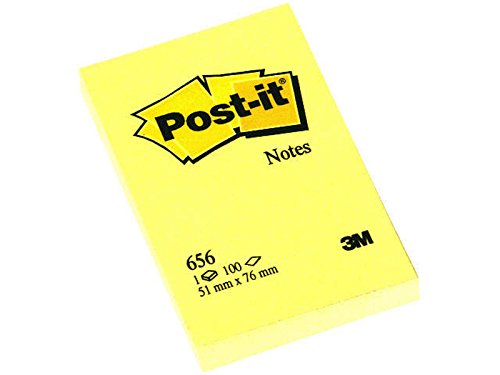 Post-it 23624 Haftnotizen, 51 x 76 mm, gelb von Post-it