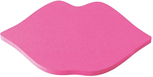 Post-it 7500M Haftnotiz Notes Stanzform Kussmund, 127 x 76 mm, 75 Blatt, ultrapink von Post-it