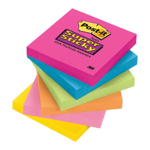 Post-it Notes 7,6 x 7,6 cm Cube Blatt 6 Pads Assorted Colours Collection von Post-it