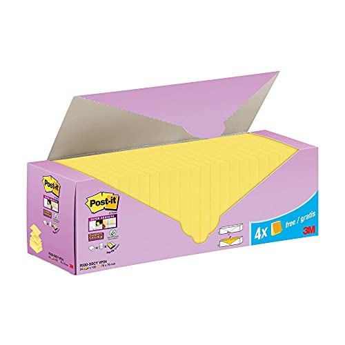 Post-it Super Sticky ZNotes Kanariengelb Schrank 76 x 76 mm von Post-it