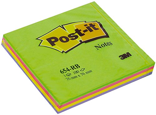 Postit Haftnotizen, 76 x 76, Frühlingsfarben 4001895854316 von Post-it