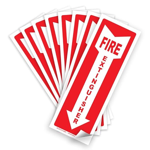 Feuerlöscher-Schild, 8 Stück von Poster Compliance Center