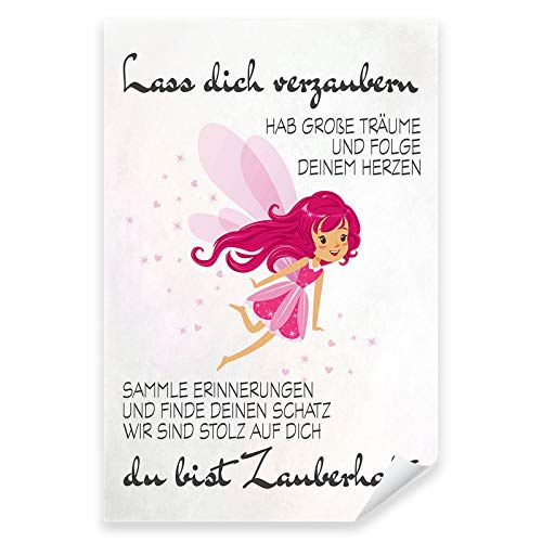 Postereck - 3949 - Kinderzimmer, Zauberhaft Fee Magie Süss - Kinder Kinderzimmer Kinderbild Wandposter Fotoposter Bilder Wandbild Wandbilder - Poster - DIN A4-21,0 cm x 29,7 cm von Postereck