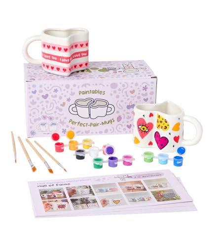 Pott’d Paintables Perfektes-Paar-Tassen – Herzförmiges Tassen-Bemalset für Paare mit Keramikfarben, Pinseln & Inspirationsguide für Date Nights oder Valentinstagsgeschenke Pott’d Paintables Perfektes-Paar-Tassen – Herzförmiges Tassen-Bemalset für Paare mit Keramikfarben, Pinseln & Inspirationsguide für Date Nights oder Valentinstagsgeschenke von Pott'd