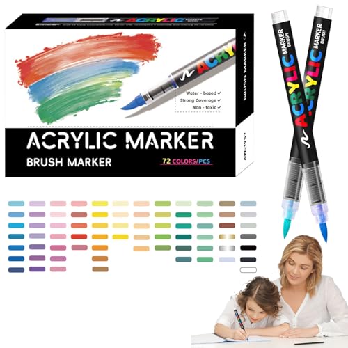Poupangke Acryl Paint Marker,Malstifte Acrylfarben | Lichtbeständiges Kreativset Für Keramik Stein Glas Holz Leinwand Basteln & Kunstprojekte Poupangke Acryl Paint Marker,Malstifte Acrylfarben | Lichtbeständiges Kreativset Für Keramik Stein Glas Holz Leinwand Basteln & Kunstprojekte von Poupangke