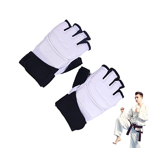 Taekwondo Hand- und Fußschutz, Magic Tape Taekwondo Gear – atmungsaktiver Taekwondo-Schutz, Handfuß-Protektor, Ausrüstung für MMA Kampfsport, Fitnessstudio, Akademie, Schultraining von Povanjer