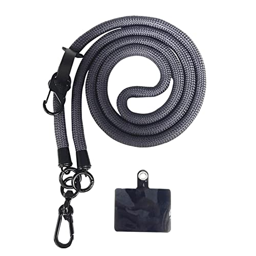 Povanjer Telefonseil-Lanyard - Handy-Lanyards für den Hals, 10 mm dick, mit Abstandshalter,Umhänge-Handyhalter mit Anti-Diebstahl-Handyband, Umhänge-Handy-Umhängehalter für unterwegs von Povanjer