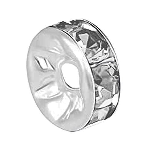 Runde Abstandshalter-Perlen – lose Kristallperlen, Stahlmaterial, Charm-Perlen für Bastelarbeiten, Schmuckherstellung, Halskette, Armband von Povanjer
