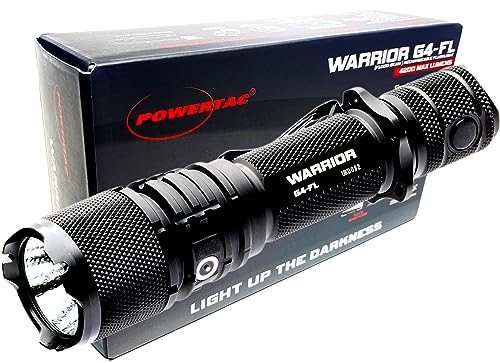 Powertac WAR-G4 FLW LED Taschenlampe akkubetrieben 4200 lm 152 g von PowerTac