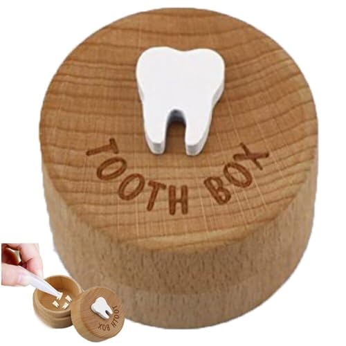 Baby Zähnekasten Kinder Zähne Sparen Box Zähne Schachtel Sparen Organizer Bewahrung Holzkiste Für Jungen Mädchen Souvenir Holz Geschenk von Ppmter