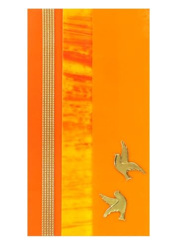 Pracht Creatives Hobby 7073-20075 Wachsplatten Mix orange / gold, 3 halbe Wachsstreifen mit einem Motiv, ca. 200 x 50 x 0,5 mm, zum Modellieren und Verzieren von Kerzen von Pracht Creatives Hobby