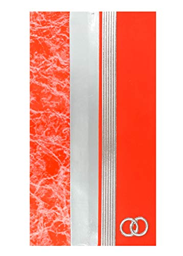 Pracht Creatives Hobby 7073-20235 Wachsplatten Mix rot / silber, 3 halbe Wachsstreifen mit einem Motiv, ca. 200 x 50 x 0,5 mm, zum Modellieren und Verzieren von Kerzen von Pracht Creatives Hobby