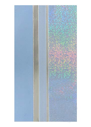 Pracht Creatives Hobby 7074-20445 Wachsplatten Mix hellblau / silber, 3 halbe Wachsstreifen, ca. 200 x 50 x 0,5 mm, zum Modellieren und Verzieren von Kerzen von Pracht Creatives Hobby