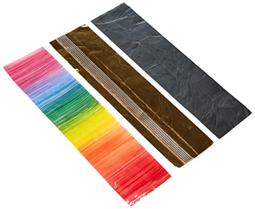 Pracht Creatives Hobby 7074-20515 Wachsplatten Mix regenbogen / metallic, 3 halbe Wachsstreifen, ca. 200 x 50 x 0,5 mm, zum Modellieren und Verzieren von Kerzen von Pracht Creatives Hobby