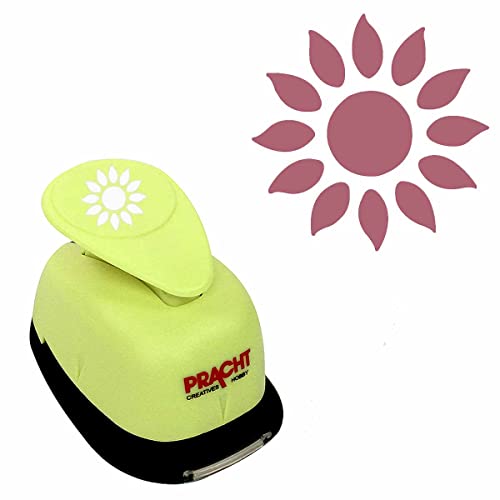 Pracht Creatives Hobby Motivstanzer Jumbostanzer Sonnenblume 25 mm Motivlocher, Papierstanzer von Pracht Creatives Hobby