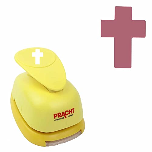 Pracht Creatives Hobby Motivstanzer groß Kreuz 38 mm Motivlocher, Papierstanzer von Pracht Creatives Hobby