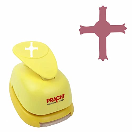 Pracht Creatives Hobby Motivstanzer groß Kreuz 38 mm Motivlocher, Papierstanzer von Pracht Creatives Hobby