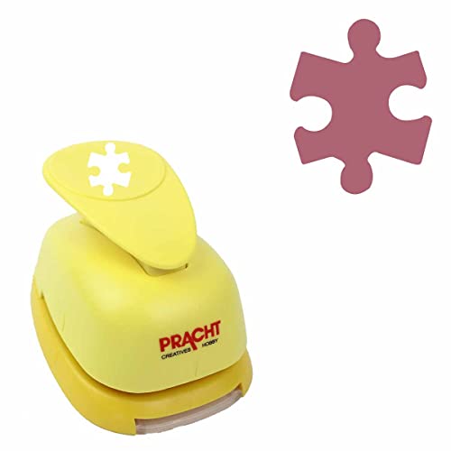 Pracht Creatives Hobby Motivstanzer groß Puzzle 38 mm Motivlocher, Papierstanzer von Pracht Creatives Hobby