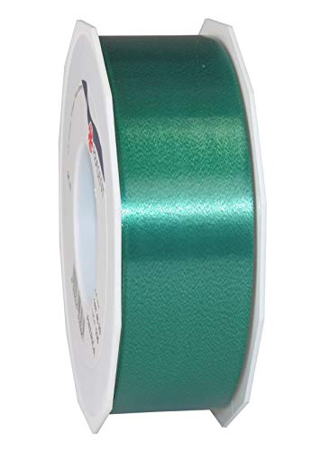 C.E. PATTBERG Geschenkband tannengrün, 91 Meter Ringelband 40 mm zum Basteln, Dekorieren & Verpacken von Geschenken zu jedem Anlass von Morex Ribbon