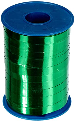 PRÄSENT C.E. Pattberg Mexico Geschenkband metallic grün, 250 m Ringelband zum Einpacken von Geschenken, 10 mm Breite, Zubehör zum Dekorieren & Basteln, Dekoband, Anlass von PRÄSENT