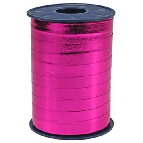 Präsent C.E. Pattberg Mexico Geschenkband metallic Magenta, 250 m Ringelband zum Einpacken von Geschenken, 10 mm Breite, Zubehör zum Dekorieren & Basteln, Dekoband, Anlass von Präsent