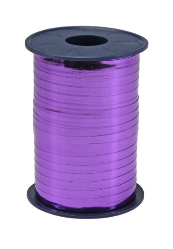 Präsent C.E. Pattberg Mexico Geschenkband metallic violett, 400 m Ringelband zum Einpacken von Geschenken, 5 mm Breite, Zubehör zum Dekorieren & Basteln, Dekoband, Anlass von Präsent