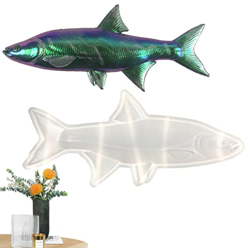 Pratvider Fisch-Harz-Form | 26cm Fisch Silikonformen für Epoxidharz - Große Ozeantier-Silikonformen für Harzguss, Handwerk, Heimfisch-Wandkunst- von Pratvider