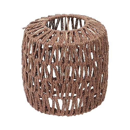 Rattan-Deckenlampenschirm-Lichtabdeckung, Boho-Korb-gewebtes Seil-Design, Decken-Pendellampenabdeckung für Tischlampe, Wandlampe, Stehlampe, Kronleuchter für Wohnzimmer, Schlafzimmer, Ladendekoration von Pratvider