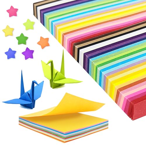 Prebarfun 2800 Stück Origami Sterne Papier, Papierstreifen zum Basteln, Star Paper,Paper Star Strips für Basteln DIY Dekoration Geschenk von Prebarfun