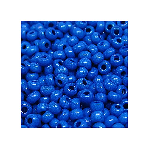 20 g Preciosa Rocailles - blau (terra intensiv), 10/0 ca. 2,3 mm (PRECIOSA seed beads - blue (TERRA INTENSIVE), 10/0 approx. 2.3 mm) von Preciosa