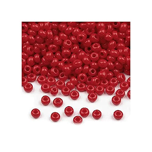 20g Preciosa Rocailles - Rot, 10/0 ca. 2,3 mm (PRECIOSA seed beads - red) von Preciosa