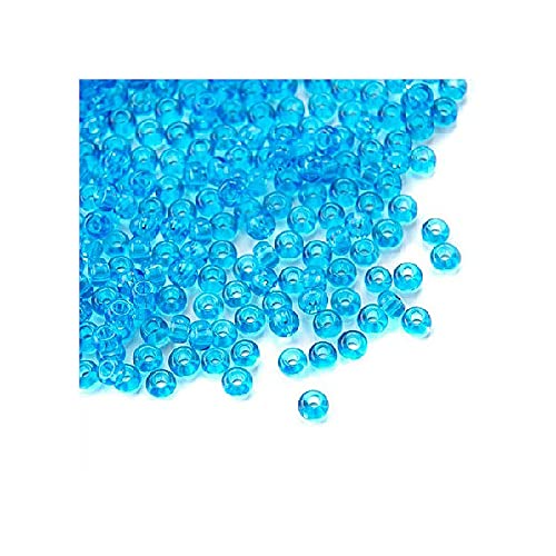 250 g Preciosa Rocailles - Aqua, 10/0 ca. 2,3 mm (PRECIOSA seed beads - aqua, 10/0 approx. 2.3 mm) von Preciosa