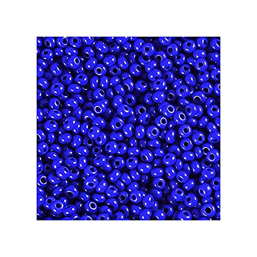 250g Preciosa Rocailles - Rich Blau, 10/0 ca. 2,3 mm (PRECIOSA seed beads - rich blue) von Preciosa