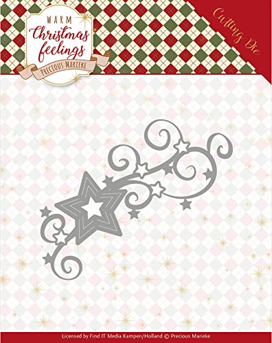 Precious Marieke PM10162 Marieke Stanzformen Xmas, Christmas Swirl, Warm Christmas Feelings von Precious Marieke