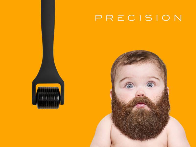 Präzisions Derma Microneedle Roller Für Gesicht, Bart & Haare - Microneedling Home Grooming Tool Männer von PrecisionGrooming