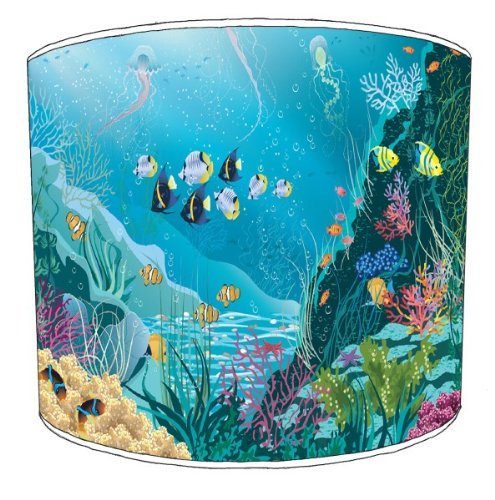 Premier Lampenschirme Deckenlampe Coral Reef Fisch Kinderlampenschirme - 25cm von Premier Lighting Ltd