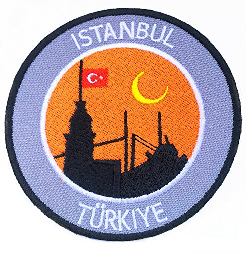 Istanbul Türkei gesticktes Eisen auf Patch/8,9 cm gesticktes Badge Türkiye Aufnäher von Pousutong